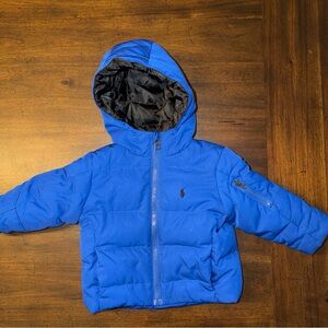 Polo Ralph Lauren Blue Down Puffer Jacket Infant Size 18 Months
